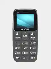 Серый мобильный телефон Maxvi B110