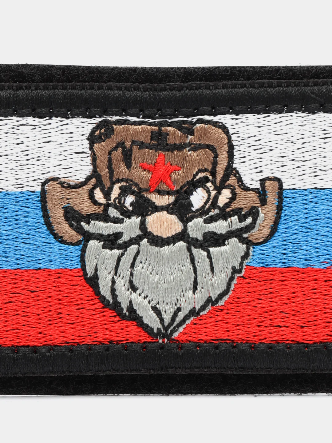 Шеврон на липучке "Бородатый мужик, флаг России"