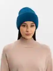 Синий шапка женская, из ангоры