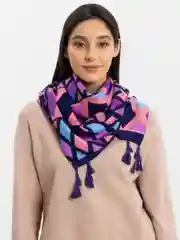 Фиолетовый большой платок, 180 х 90 см