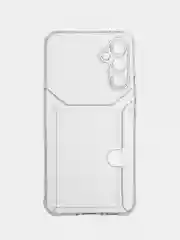 Прозрачный чехол с карманом для карт для Samsung Galaxy A34, прозрачный, Самсунг Галакси А34