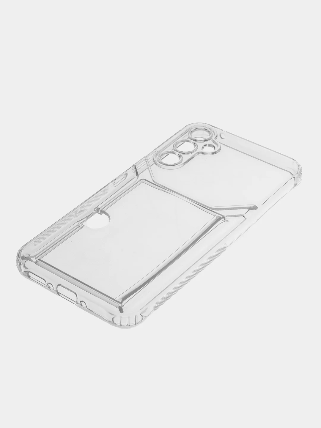 Прозрачный чехол с карманом для карт для Samsung Galaxy A34, прозрачный, Самсунг Галакси А34