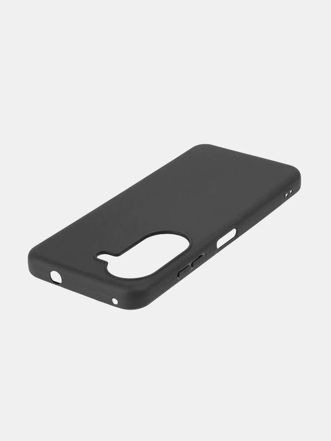 Черный чехол ROSCO для ASUS Zenfone 9, Zenfone 10 матовый силиконовый тонкий, бортик вокруг камер