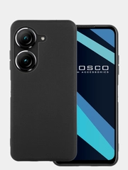Чехол ROSCO для ASUS Zenfone 9, Zenfone 10 матовый силиконовый тонкий, бортик вокруг камер