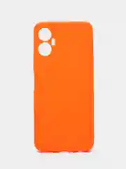 Оранжевый силиконовый чехол для ITEL Vision 5 Plus (Ител Вижен 5 Плюс), прозрачный
