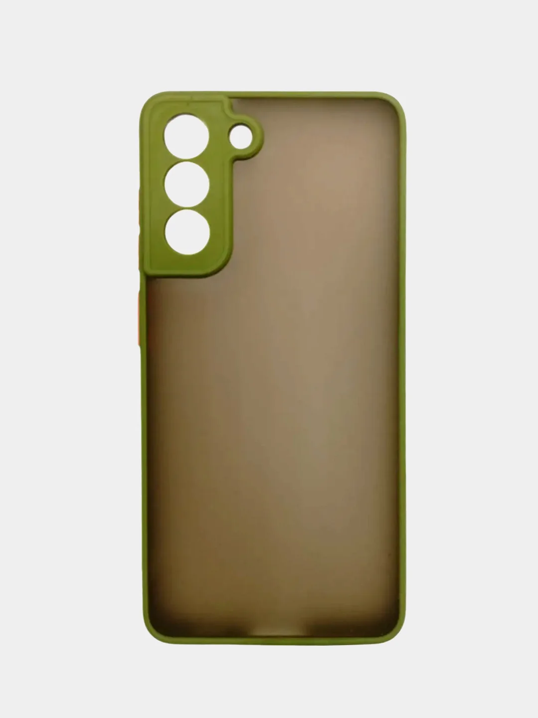 Хаки чехол для Samsung Galaxy S21 FE матовый пластиковый