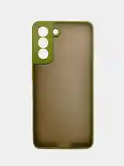 Хаки чехол для Samsung Galaxy S21 FE матовый пластиковый