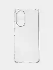 Чехол для OPPO A58 (Оппо А58), прозрачный и силиконовый, с защитой камеры