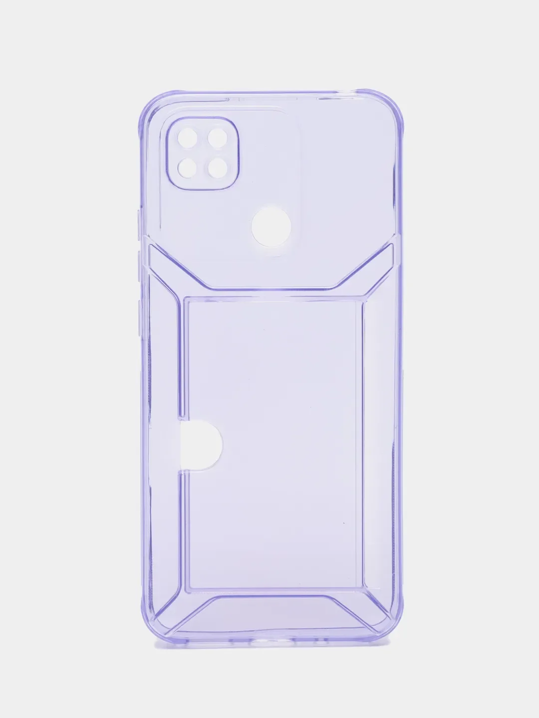 Чехол с карманом для карт для Xiaomi Redmi 9C/10A, прозрачный