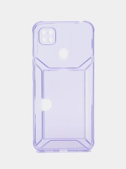 Чехол с карманом для карт для Xiaomi Redmi 9C/10A, прозрачный