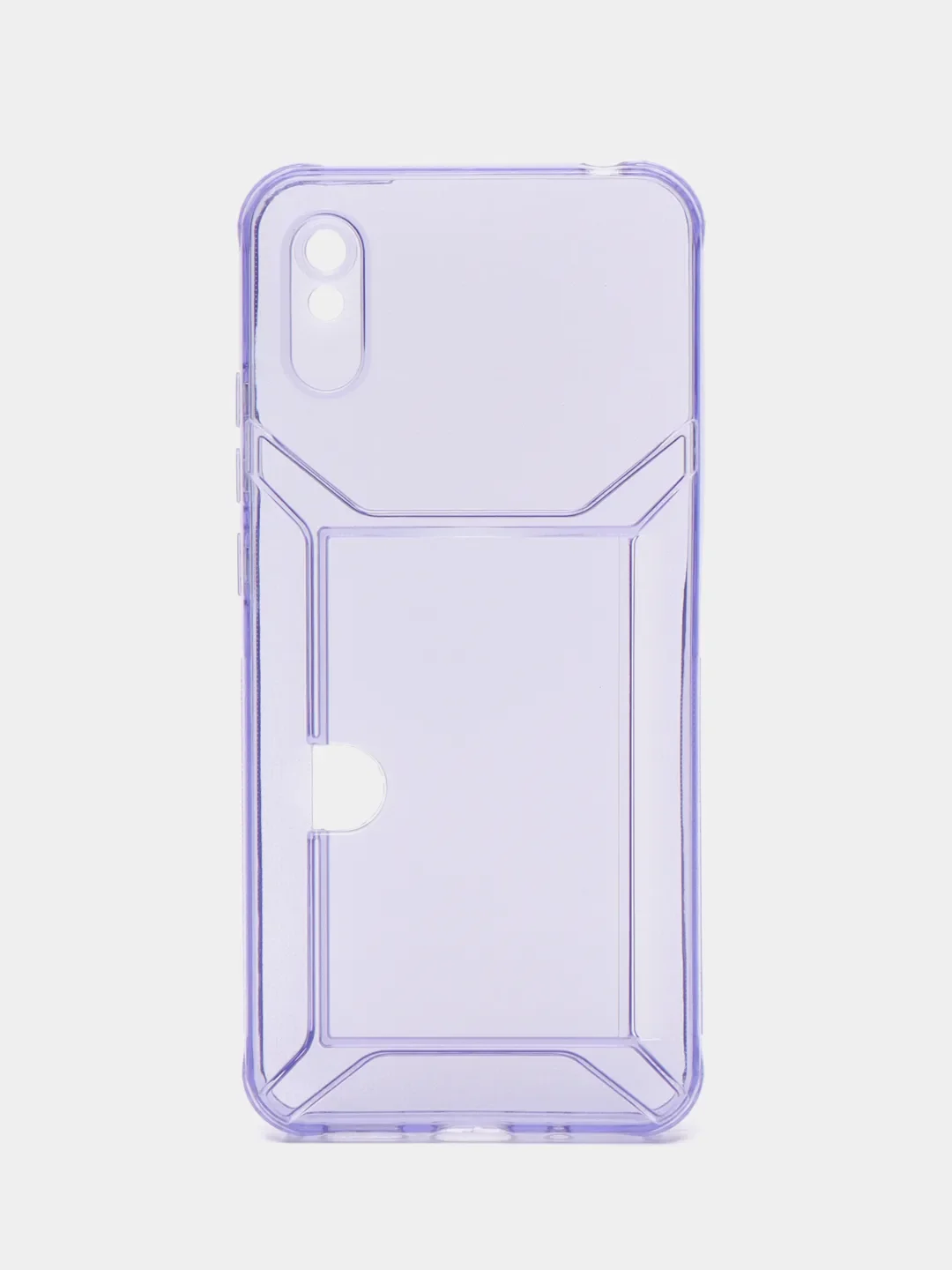 Чехол с карманом для карт для Xiaomi Redmi 9A, прозрачный, Сяоми Редми 9А