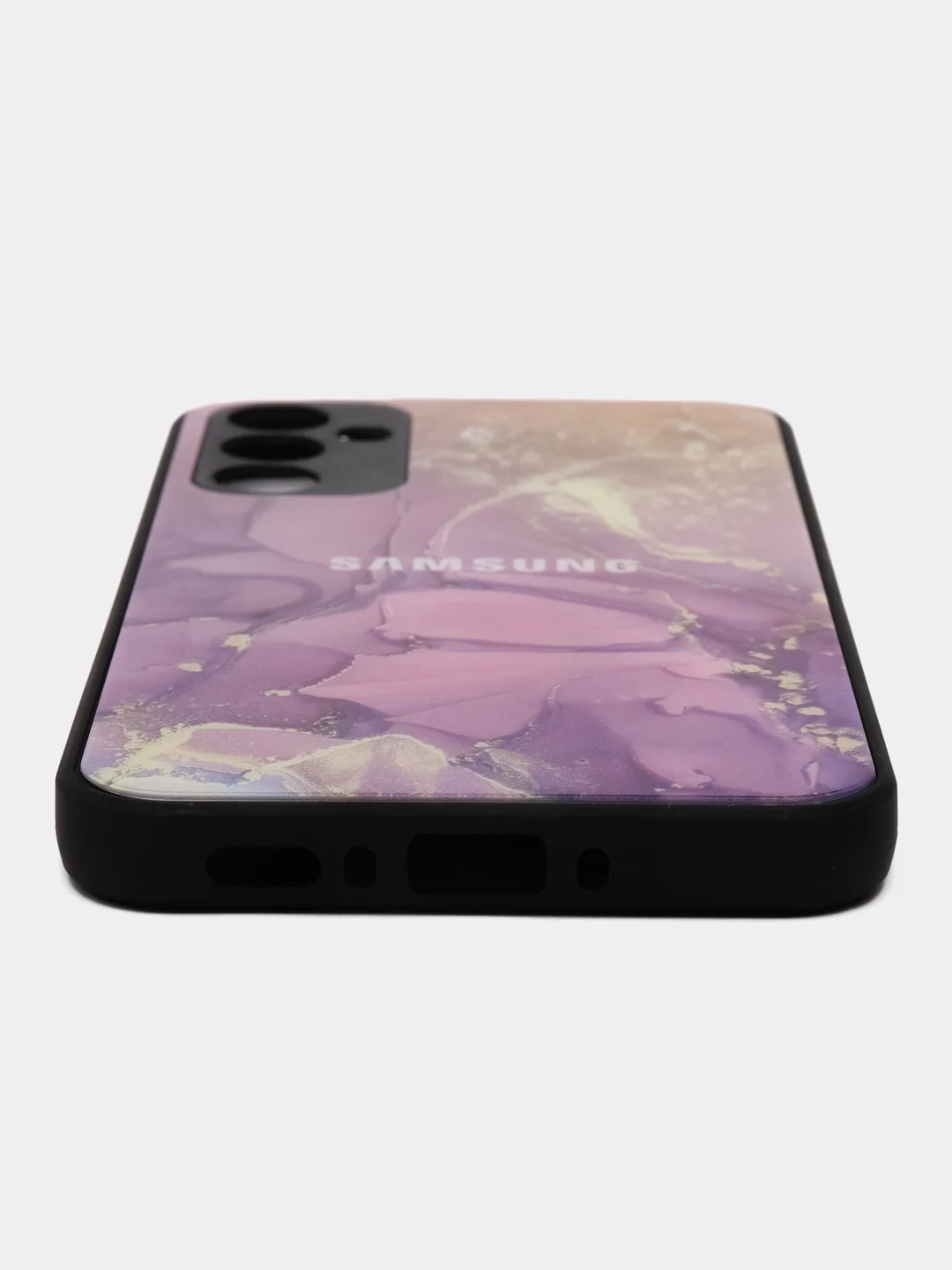 Пурпурный чехол для Samsung Galaxy A34 (Самсунг Галакси А34), пластиковый, глянцевый