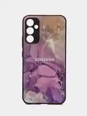 Пурпурный чехол для Samsung Galaxy A34 (Самсунг Галакси А34), пластиковый, глянцевый