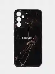 Черный чехол для Samsung Galaxy A34 (Самсунг Галакси А34), пластиковый, глянцевый