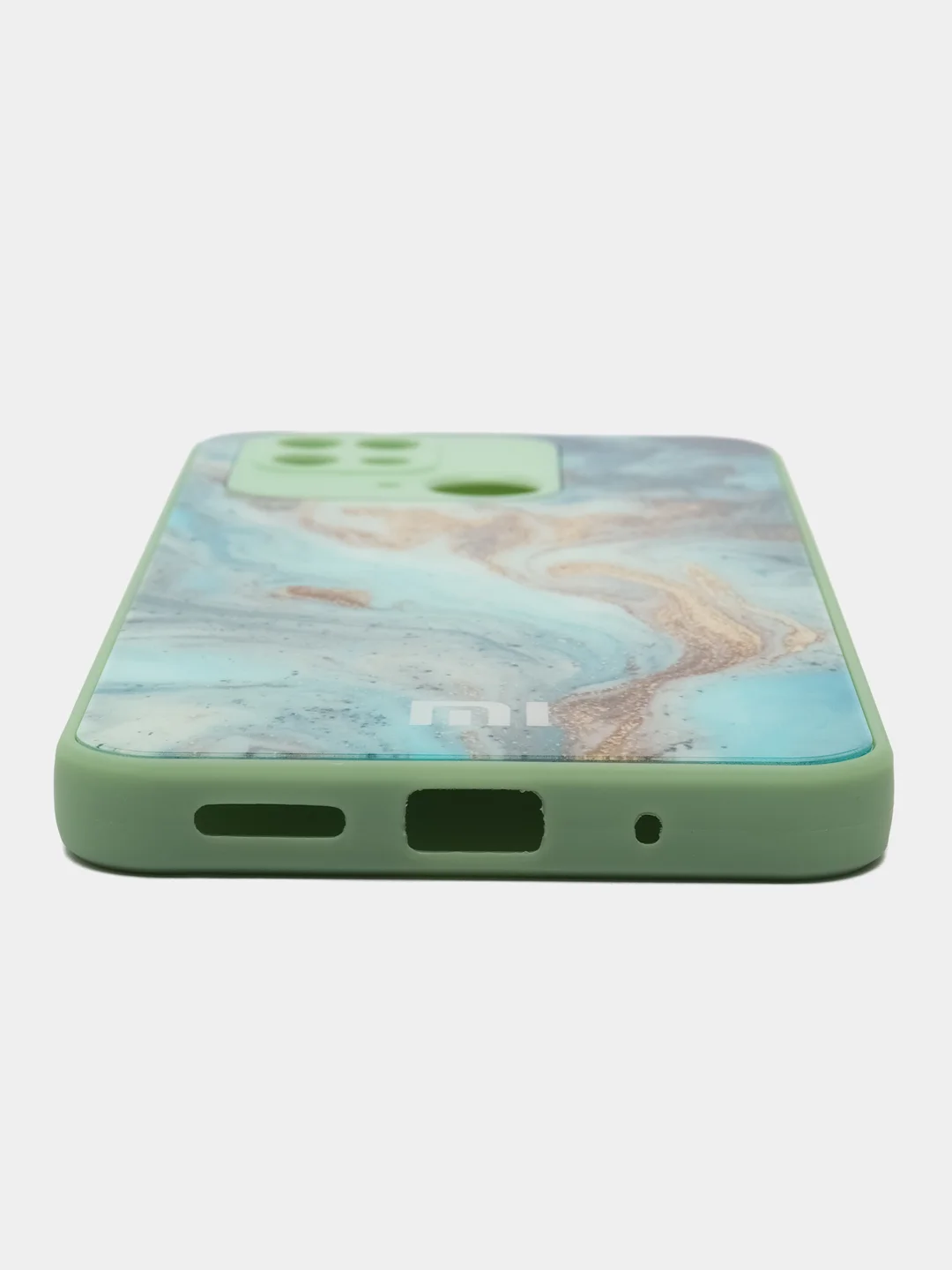 Бирюзовый чехол на Xiaomi Redmi 10C (Сяоми Редми 10С) / Poco C40, пластиковый, глянцевый