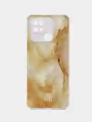Желтый чехол на Xiaomi Redmi 10C (Сяоми Редми 10С) / Poco C40, пластиковый, глянцевый