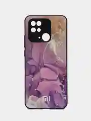 Пурпурный чехол на Xiaomi Redmi 10C (Сяоми Редми 10С) / Poco C40, пластиковый, глянцевый