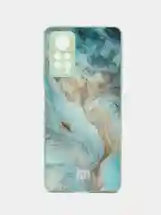 Бирюзовый чехол для Redmi Note 11 Pro / Note 12 Pro 4G, пластиковый, глянцевый