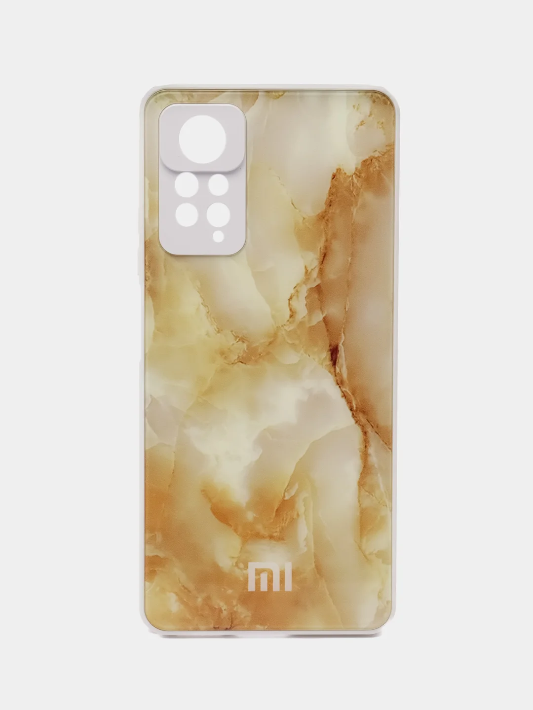 Желтый чехол для Redmi Note 11 Pro / Note 12 Pro 4G, пластиковый, глянцевый