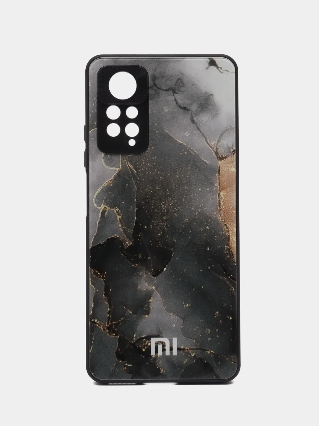 Серый чехол для Redmi Note 11 Pro / Note 12 Pro 4G, пластиковый, глянцевый