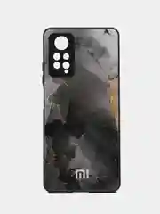 Серый чехол для Redmi Note 11 Pro / Note 12 Pro 4G, пластиковый, глянцевый