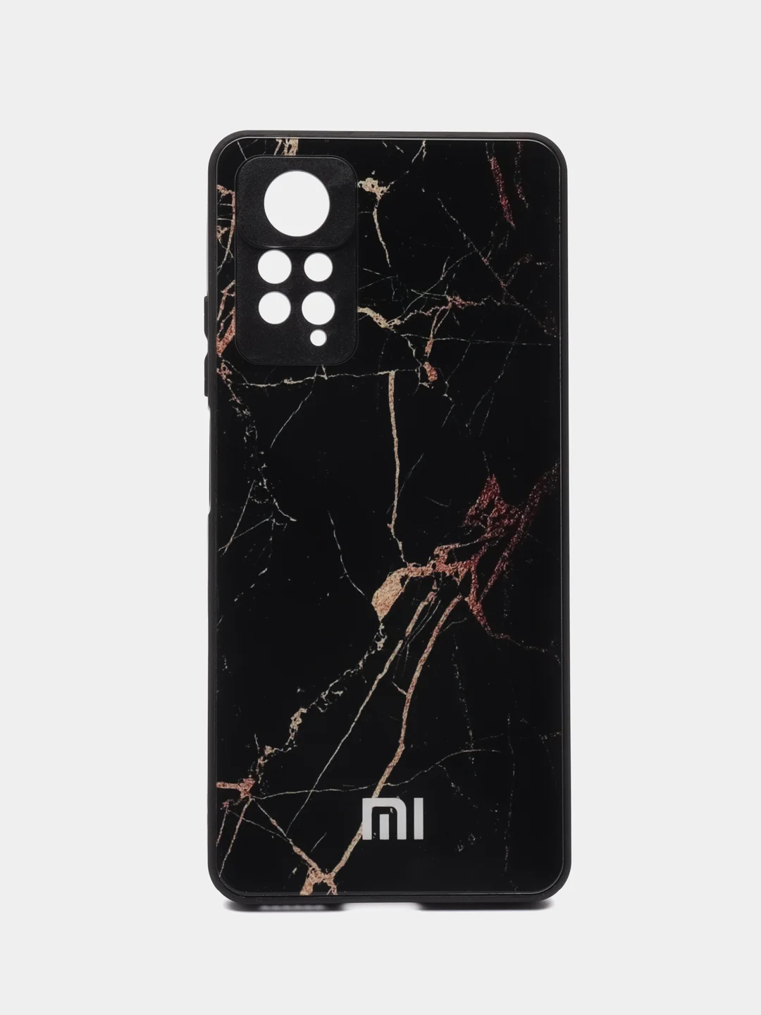Черный чехол для Redmi Note 11 Pro / Note 12 Pro 4G, пластиковый, глянцевый