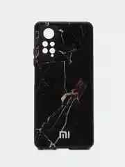 Черный чехол для Redmi Note 11 Pro / Note 12 Pro 4G, пластиковый, глянцевый