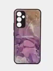 Пурпурный чехол для Samsung Galaxy A54 (Самсунг Галакси А54), пластиковый, глянцевый
