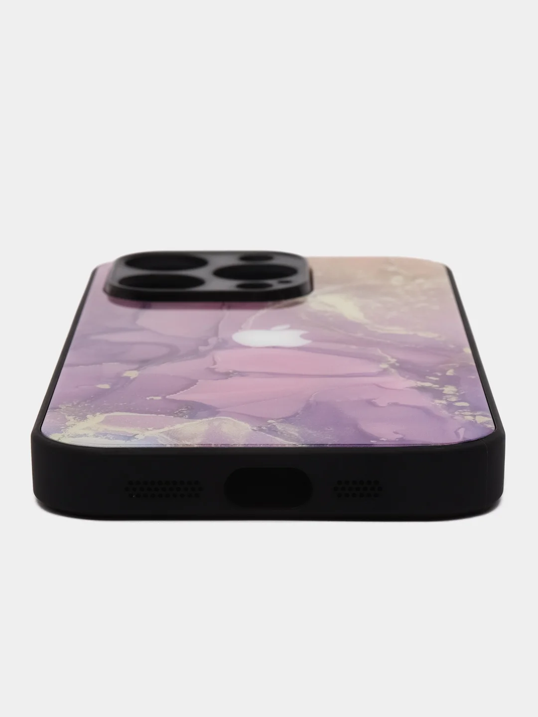 Пурпурный чехол на iPhone 15 Pro, 15 Pro Max (Айфон 15 Про Макс), пластиковый, глянцевый