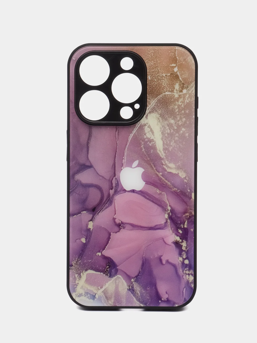 Пурпурный чехол на iPhone 15 Pro, 15 Pro Max (Айфон 15 Про Макс), пластиковый, глянцевый