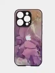Пурпурный чехол на iPhone 15 Pro, 15 Pro Max (Айфон 15 Про Макс), пластиковый, глянцевый