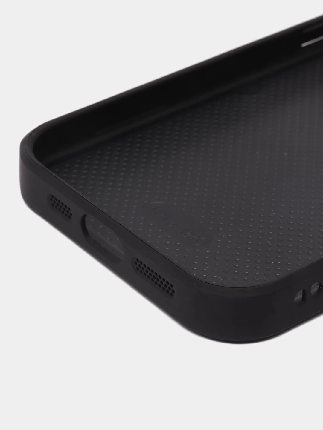 Черный чехол на iPhone 15 Pro, 15 Pro Max (Айфон 15 Про Макс), пластиковый, глянцевый