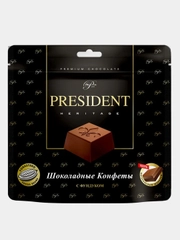 Конфеты шоколадные Собрание PRESIDENT HERITAGE с фундуком, дой-пак, 110 г