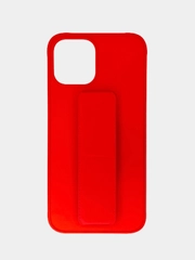 Чехол Apple iPhone 12 Pro Max (6.7) силиконовый под кожу с подставкой