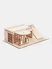 Деревянный конструктор для машинок "Заправка", КубиГрад
