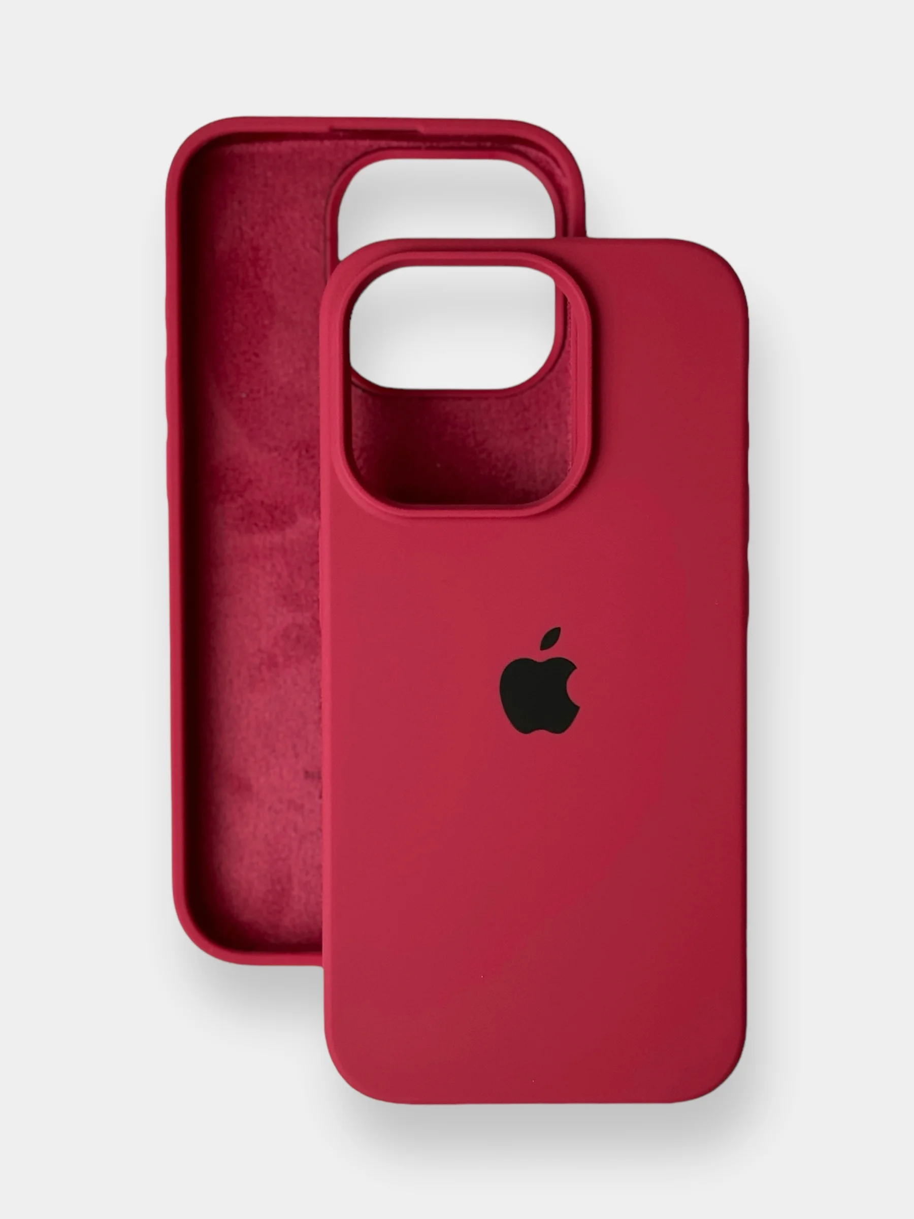 Вишнёвый чехол iPhone, Айфон 11, 13, 14, 15, Про Макс, Pro Max, силиконовый Silicone Case