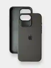 Серый чехол iPhone, Айфон 11, 13, 14, 15, Про Макс, Pro Max, силиконовый Silicone Case