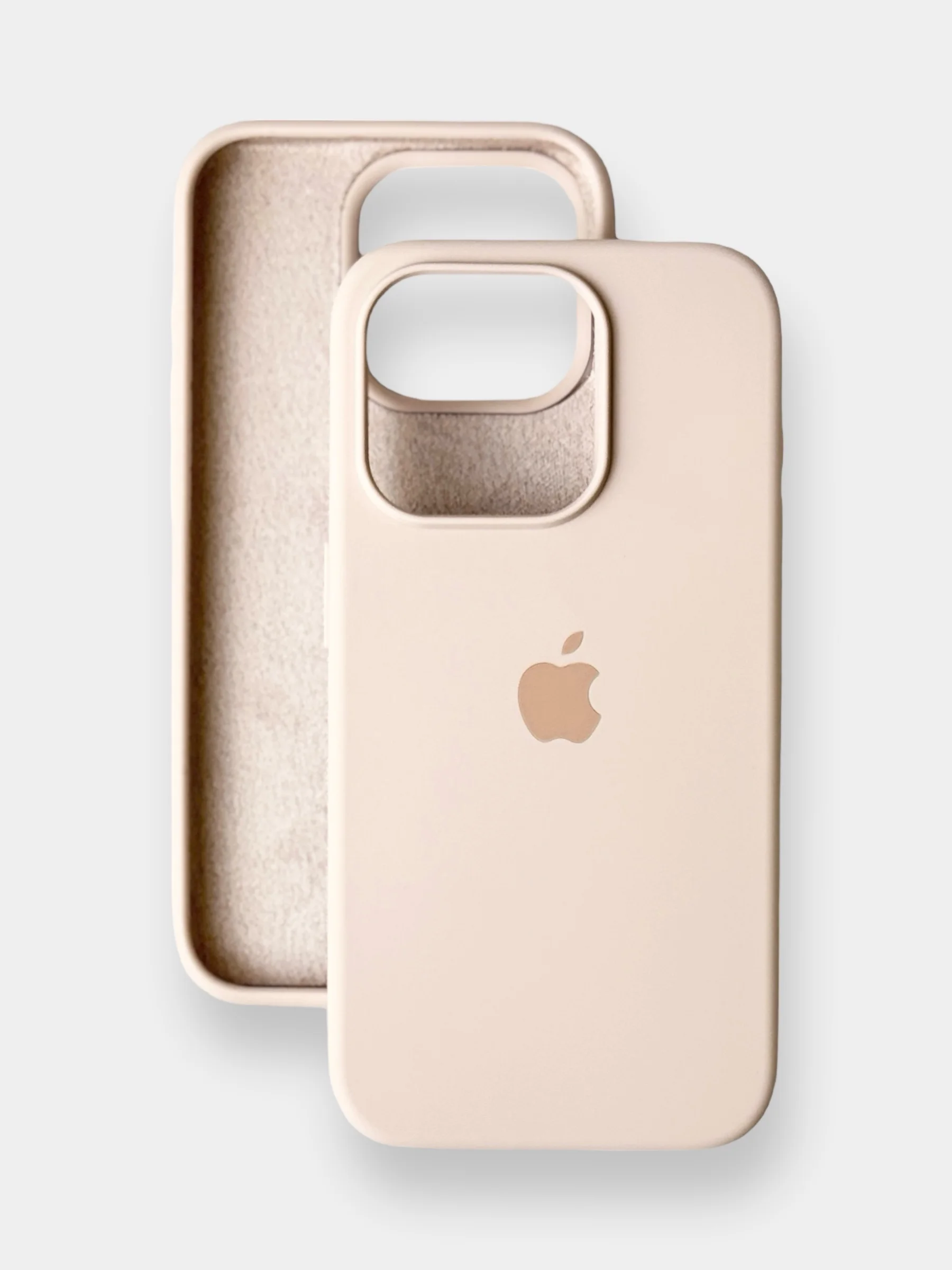 Кремовый чехол iPhone, Айфон 11, 13, 14, 15, Про Макс, Pro Max, силиконовый Silicone Case