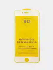 Белый защитное стекло 9D для iPhone 6, 6s, 6 Plus на полный экран