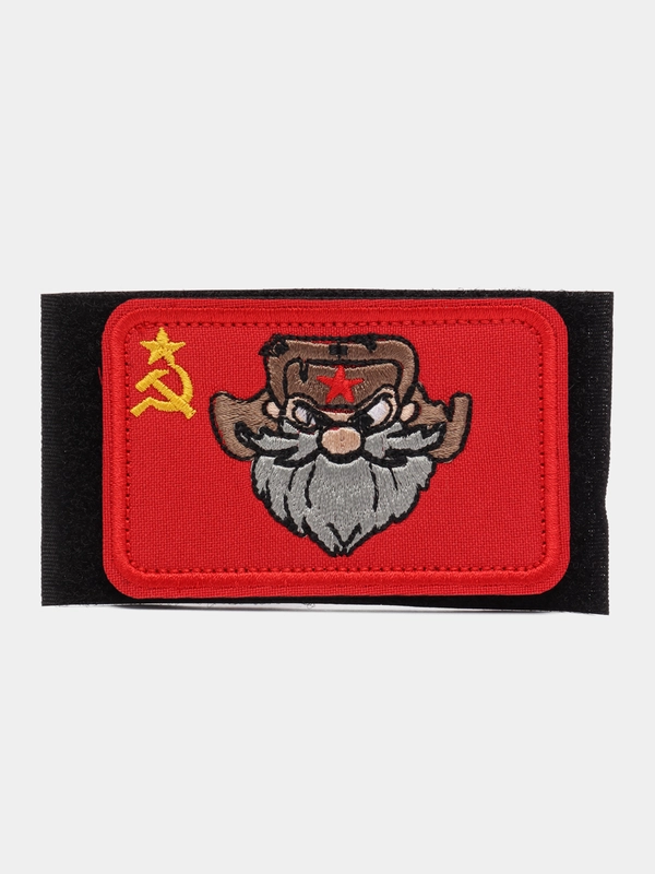 Шеврон на липучке "Бородатый мужик флаг СССР"