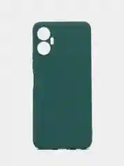 Зеленый силиконовый чехол для ITEL Vision 5 Plus (Ител Вижен 5 Плюс), прозрачный