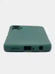 Зеленый силиконовый чехол для ITEL Vision 5 Plus (Ител Вижен 5 Плюс), прозрачный