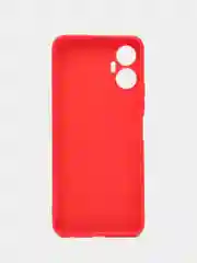 Красный силиконовый чехол для ITEL Vision 5 Plus (Ител Вижен 5 Плюс), прозрачный