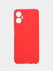 Красный силиконовый чехол для ITEL Vision 5 Plus (Ител Вижен 5 Плюс), прозрачный