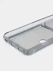 Черный чехол с карманом для карт для Samsung Galaxy A24, прозрачный, Самсунг Галакси А24