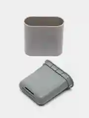 Серый ершик с подставкой для унитаза, силиконовый