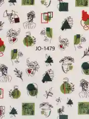 Белый наклейки для дизайна ногтей 10 х 8 см