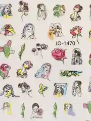 Вишнёвый наклейки для дизайна ногтей 10 х 8 см