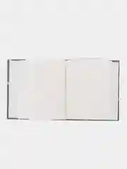 Черный фотоальбом на 100 фото, 9*12 см. с карманами, твердая обложка