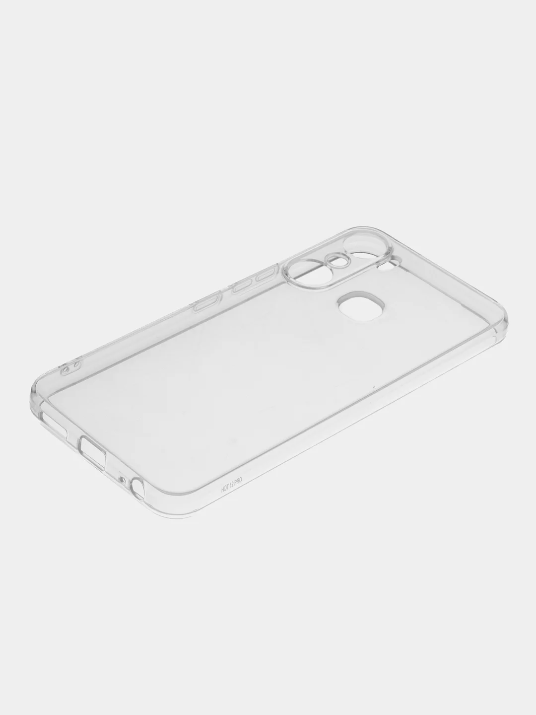 Прозрачный чехол Infinix Hot 12 Pro, Инфиникс Хот 12 Про, силиконовый, матовый